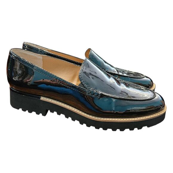 Franco Sarto Balin Black Platform Loafers Womens Size 8 New No Box - Picture 2 of 8